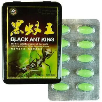 Черный Королевский Муравей (Зелёный Муравей) 10 таблеток - Black Ant King
